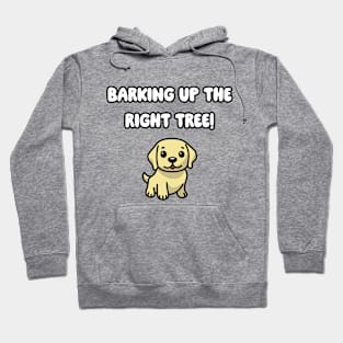 Barking Up The Right Tree: Cute Golden Retriever Hoodie